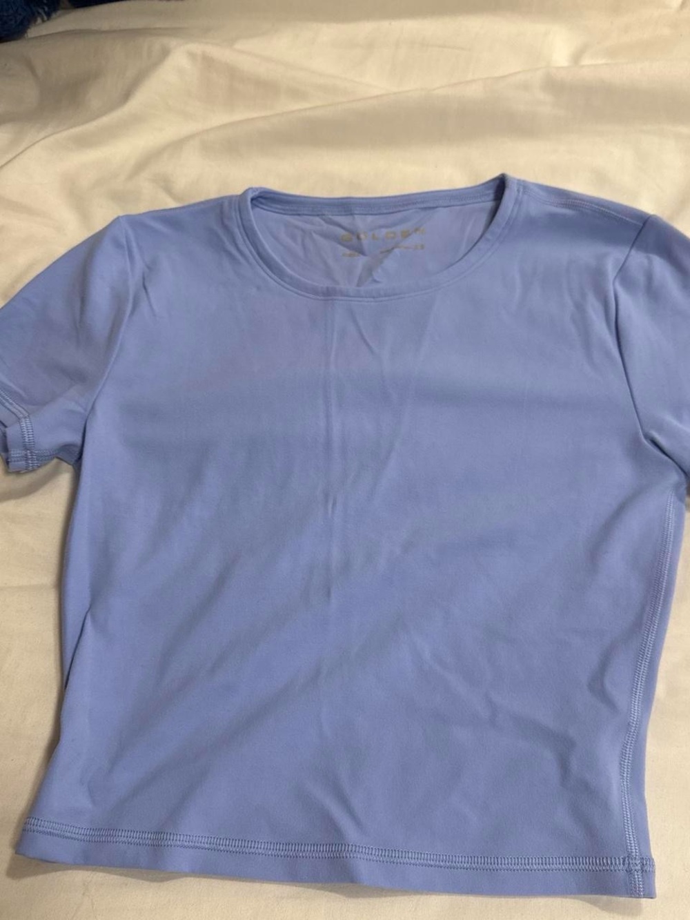 Aritzia Short Sleeve Tee in Light Periwinkle Blue